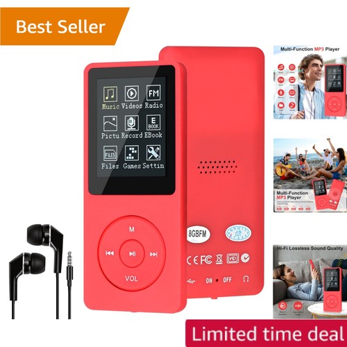 8gb slim portable mp3 player - slim,